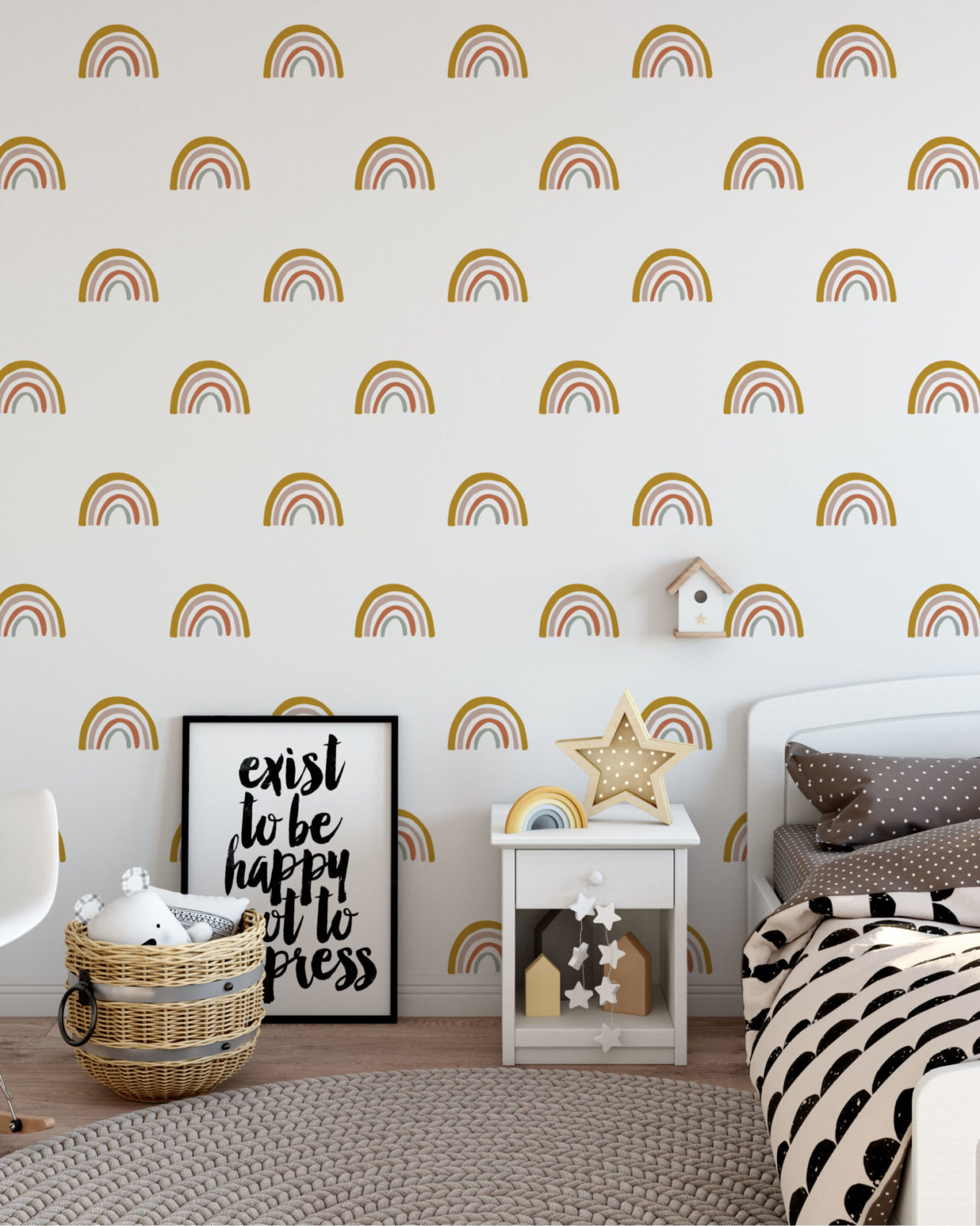 Earthy Rainbow Wall Decals | Hello Dolly Designs