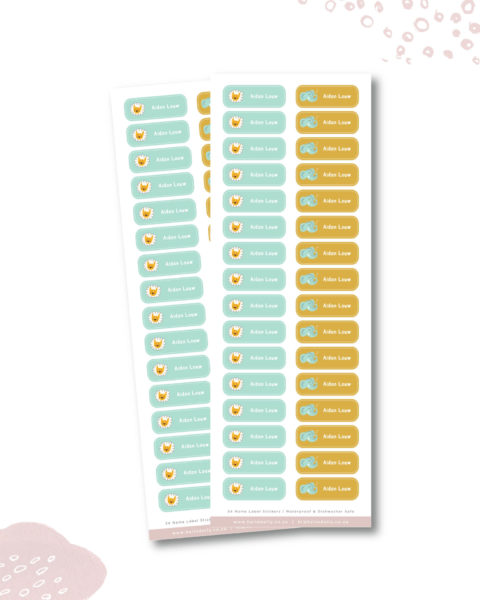 Wild Animals Iron-On Clothing Labels | Hello Dolly Designs