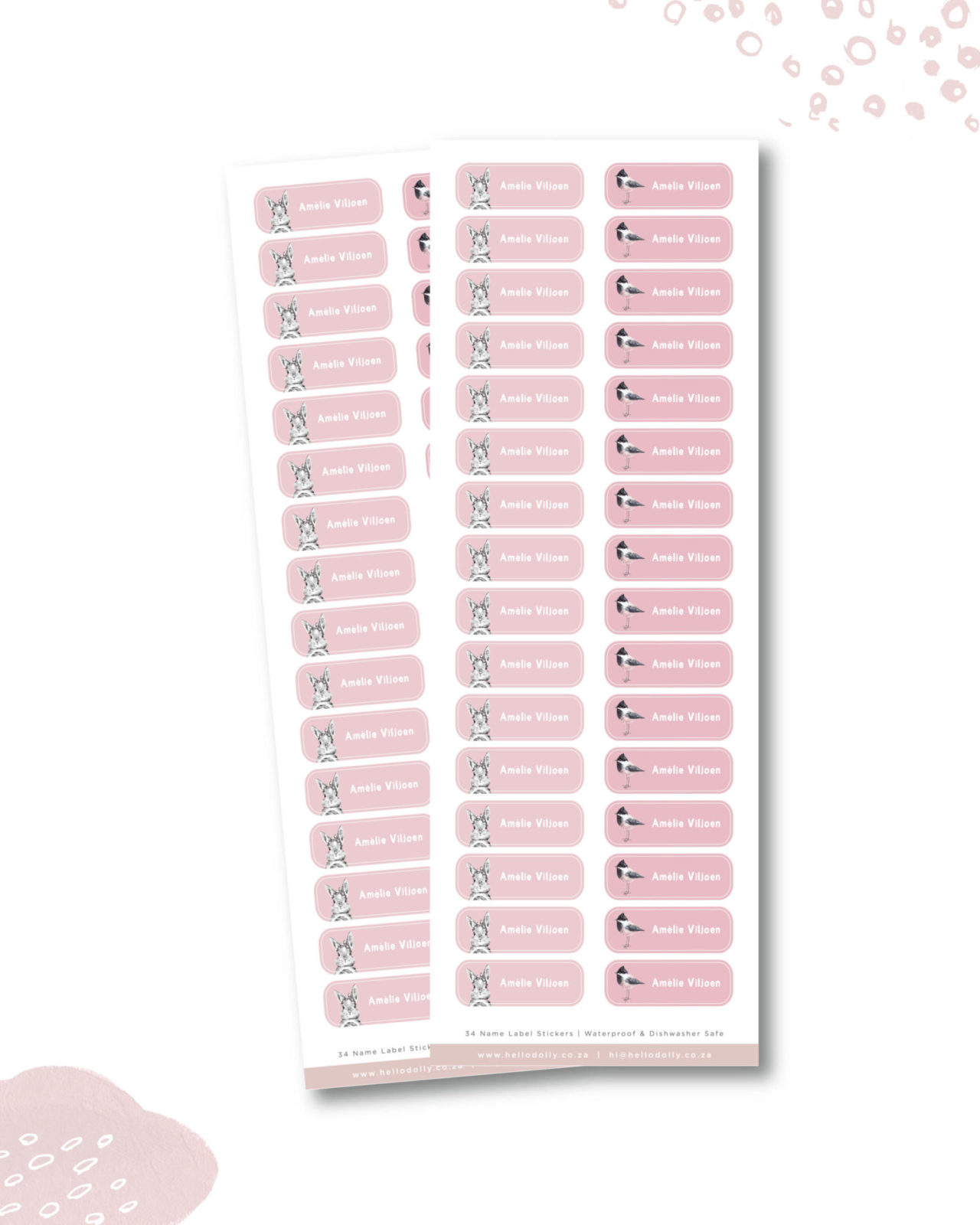 Bunny Iron-On Clothing Labels | Hello Dolly Designs