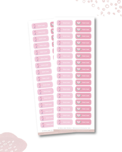 Flamingo Iron-On Clothing Labels | Hello Dolly Designs